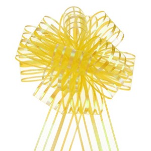 Unique Bargains Christmas Wedding Car Basket Gift Wrapping Big Organza Pull Bow 10 Pcs - 1 of 4