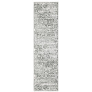 Oriental Weavers Malibu MAL08 Green /Grey Indoor Area Rug - 2' x 8' - 1 of 4