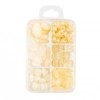 John Bead Recipe Box Mixed Glass Beads Egg Cream, 110g - 2 of 3