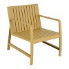 GlasFlength Accent Chairs Compact Conversation Set Simple Effortless Assembly All Weather For Patio Lounge, Yellow, 24.61"*27.17"*29.92" - 3 of 4