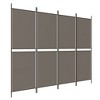 vidaXL 4-Panel Room Divider Anthracite 78.7"x86.6" Fabric - 2 of 4