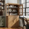 Modern Minimalist Wood Grain Decorative Storage Cabinet Combination Cabinet with 6-Story Shelves - 2 of 4