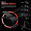 ER KANG Home Gym Package, PC06 Power Cage with Bench, Olympic Barbell, and 230LBS Bumper Olympic Weights(Red Combo) - 4 of 4