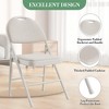 4 Pack Fabric Padded Folding Chairs,  Capacity Comfortable Foldable Chair for Indoor and Outdoor,Commercial Metal Folding Chair with Padded Back - 4 of 4
