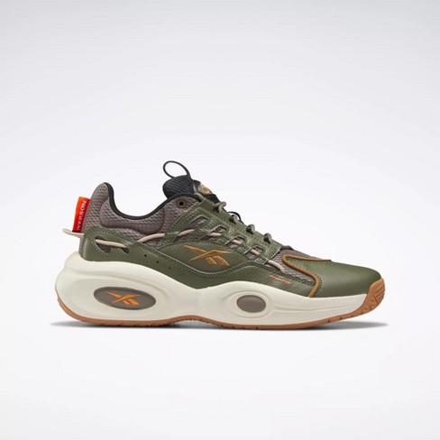 Reebok Solution Mid Basketball Shoes Sneakers 7.5 Trek Grey Hunter Green / Wild Brown : Target