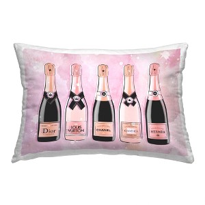 Stupell Industries Glam Pink Champagne Indoor Decorative Throw Pillow, 14 x 20 - 1 of 3