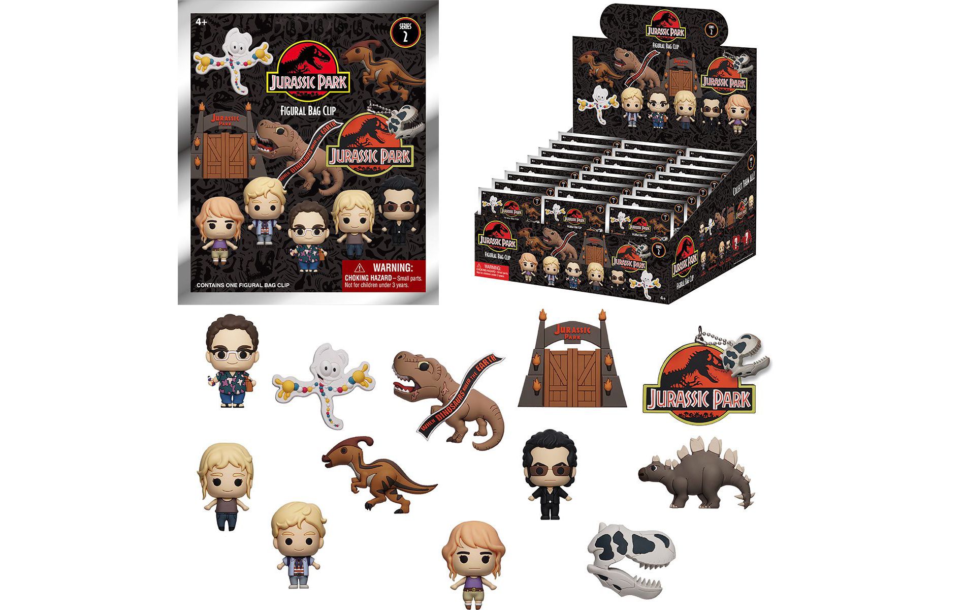 Monogram Jurassic Park - Series 2 Characters 1pc 3D Figure Bag Clip Blind Bag