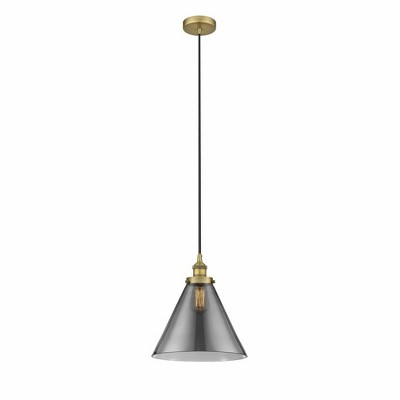 Cone - 1 Light Mini Pendant In Industrial Style-14.75 Inches Tall and 12 Inches Wide