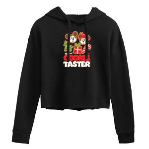 Women's - Disney - Official Cookie Taster Cropped Graphic Hoodie - 1 of 3
