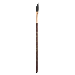 Princeton Neptune Dagger Brush, Synthetic Bristles, Short Handle Watercolor Paintbrush, Dark Wood, Size 1/4 inch, 1 Count - 1 of 4