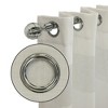 Habitat Paraiso Eclectic Smooth Textured Brighten Space Sheer Panel Grommet Curtain Panel, Ivory - 4 of 4