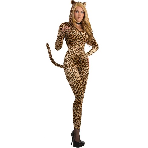 Skin tight sale leopard print jumpsuit