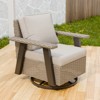 EAGLE PEAK Classic 360° Swivel Rocker Patio Chair with Thick Cushions, All-Weather Wicker Outdoor Lounge Glider - 2 of 4