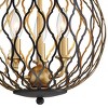 Minka Lavery Sand Coal Honey Gold Mini Pendant Chandelier 12" Wide Modern 3-Light Fixture for Dining Room House Foyer Kitchen Home - 2 of 2