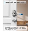 Itopfox Keyless Entry Door Lock with Keypad - Smart Deadbolt Lock for Front Door with Keys - Auto Lock - Easy Installation - Satin Nickel - 3 of 4
