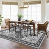 Large Living Room Area Rug 8x10 Washable Floor Carpet with Anti-Slip Backing, Low Pile Vintage Foldable Rug, Non-Shedding Soft Nursery Rug - 4 of 4