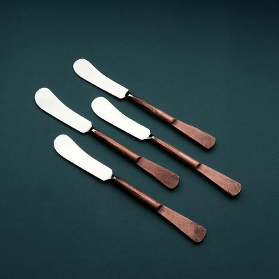 Inox Artisans Celia Butter Knife/Cheese Spreader 4 Pc. Set