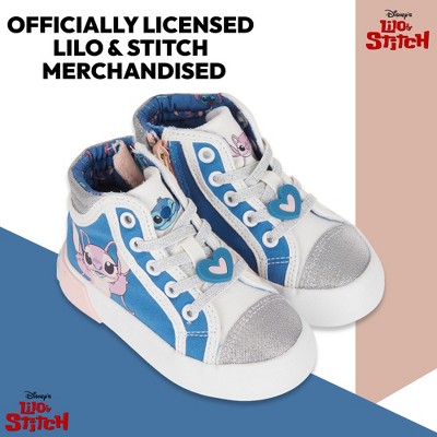 Мужские кроссовки Disney Girls Lilo & Stitch Sneakers - Lilo and Stitch High Top Athletic Shoes - Lilo and Stitch High Top Lace Up Sneakers (Blue High Top, 5) — фото 6