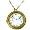 Gold Rabbit Clock Necklace - Jumbo 8" Hip Hop Pendant for Men, Rapper Jewelry - 4 of 4