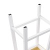 PAGED Solid Wood Bar Stools Set of 2 Classic Kitchen Counter Stools 25.6" Tall Bar Chairs with Footrests for Pub, Dining Room - 4 of 4