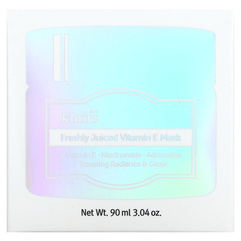 Dear, Klairs K-Beauty Skincare, Freshly Juiced Vitamin E Beauty Mask, 3.04 oz (90 ml), 2 of 4