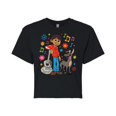 Women's - Coco - Miguel Y Dante Cropped Graphic T-Shirt