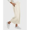 Hanes Originals Women's French Terry Wide Leg Cropped Pants - 2 of 4
