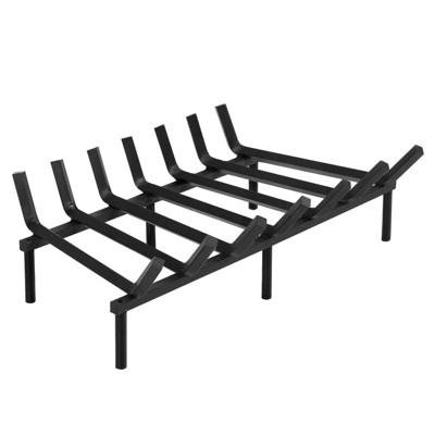 SINGLYFIRE Fireplace Grate 24 Inch Heavy Duty Solid Steel Fireplace Log Holder