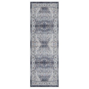 Coolmee Vintage Floral Washable Area Rug for Living Room Non-Slip Soft Bedroom Rug Farmhouse Carpet for Dining Room Office Home Décor - 1 of 4