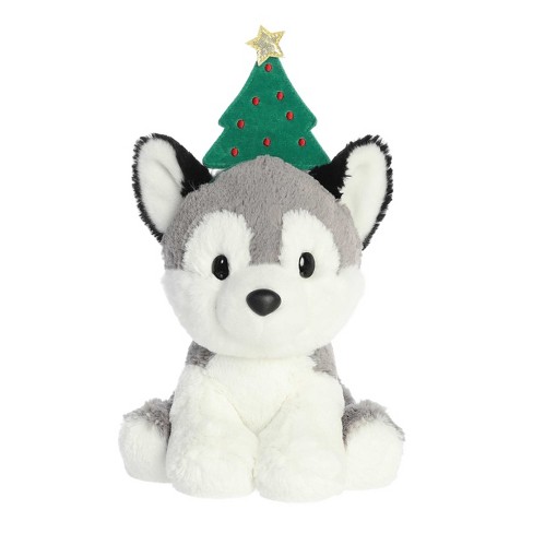 Aurora Miyoni Tots 10 Siberian Husky Puppy Grey Stuffed Animal : Target