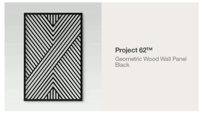 Geometric MDF Wood Wall Panel Black - Project 62&#8482;, 2 of 11, play video