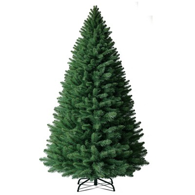 COMHOMA  6.5Ft Classic Christmas Tree, Un-Lit Artificial Xmas Tree with 1000 Branch Tips Holiday Party Decorations