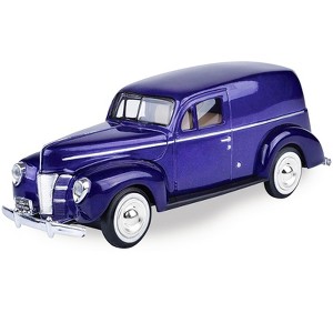 1940 Ford Sedan Delivery Purple Metallic 1/24 Diecast Model Car by Motormax - 1 of 4