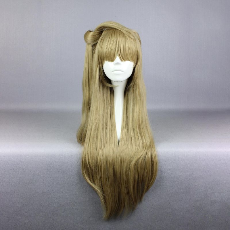 Unique Bargains Women's Wigs 31" Blonde with Wig Cap Straight Hair, 2 of 7