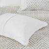 SEVOBAL Bedding Sets, Twin XL Ultra Plush Down Alternative Comforter Set with Chevron Pattern, White, 18.9"*9.45"*9.45" - 4 of 4
