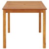 Garden Table Varied wood tones Solid Acacia Wood Medium Durable - 3 of 4