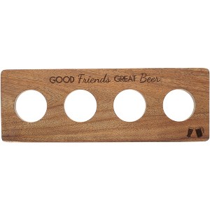 Pavilion Gift Company - Good Friends - 15 x 5.25" Flight Board - Serving Trays - 1 of 4