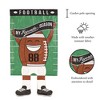 Magnolia Garden Football My Favorite Season 13 x 24 Inch Polyester Crazy Legs Garden Flag - 2 of 2