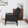 SEYNAR Mid Century Boucle Uplostered Wood Accent Armchair with Cushion Set of 2 - 4 of 4