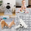 9x12 Area Rug Washable Low Pile Rug with Rubber Backing Floor Large Carpet - 4 of 4