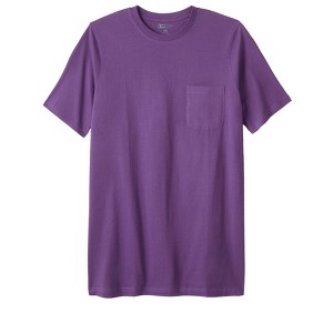 KingSize Shrink-Less Lightweight Longer-Length Crewneck Pocket T-Shirt - 1 of 4