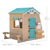 Teamson Kids Agnes Wooden Playhouse with Garden Window, Fixed Bench & Flower Boxes, Tan - 2 of 4