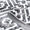 Modern Living Room Rug Washable Geometric Indoor Carpet Non lip Stain Resistant Foldable Soft Distressed Mat - 4 of 4