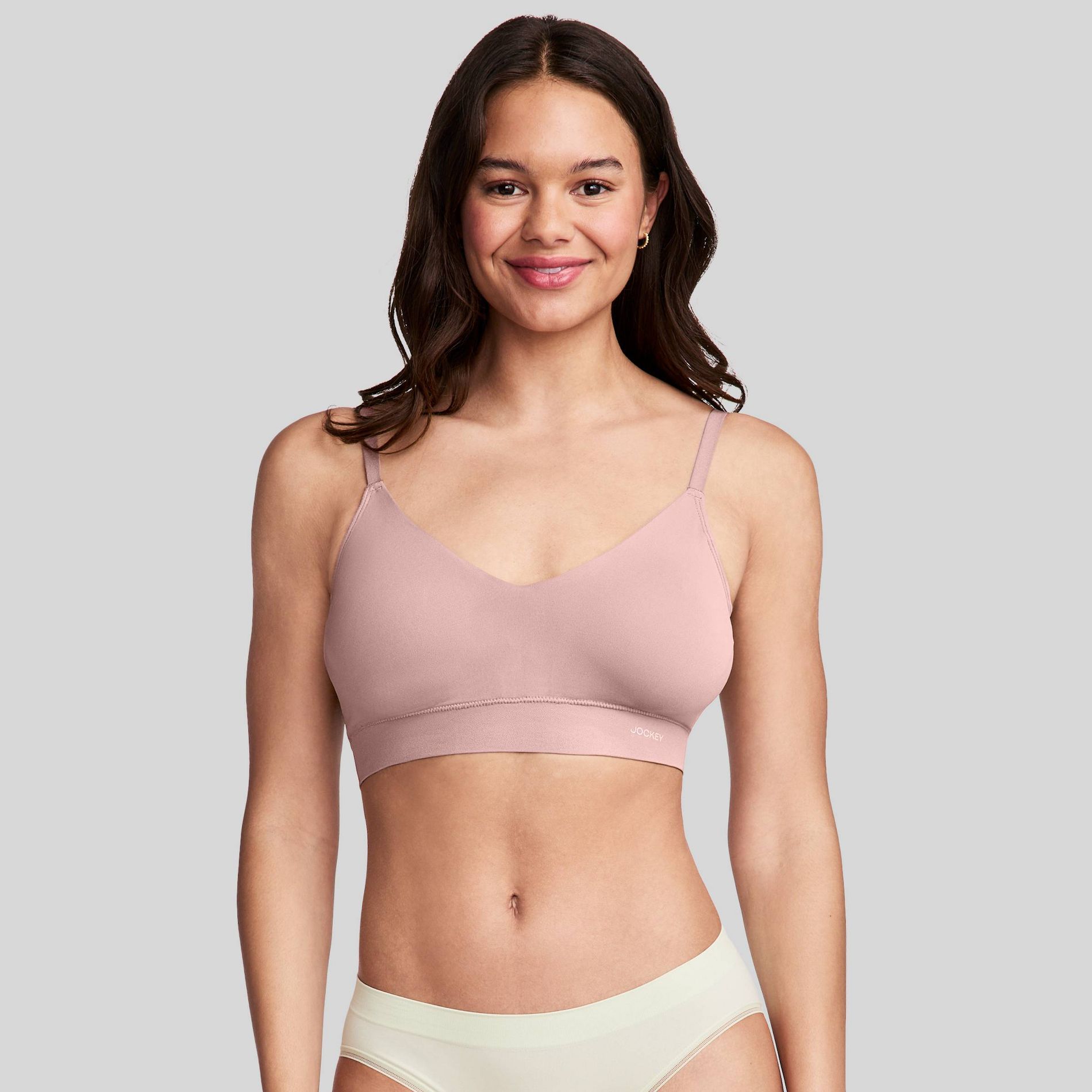 Jockey Generation™ Women's Back Smoothing Plunge Bralette - Rose Petal M