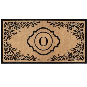 A1HC Natural Coir Monogrammed Anti-Shed Treated Durable Doormat for Outdoor Entrance, 36"X72" - 1 of 4