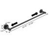 3-Piece Bathroom Towel Bar Hardware Set, Durable Space-Saving Aluminum - 4 of 4