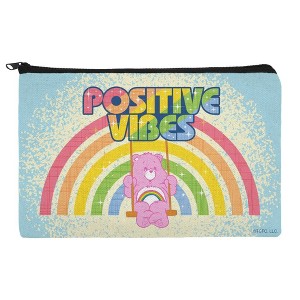 Care Bears Cheer Bear Positive Vibes Makeup Cosmetic Bag Organizer Pouch - 1 of 4