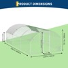 Heavy-duty walk-in chicken coop, large poultry cage with waterproof UV-resistant cover and round top design, suitable for backyard - 2 of 4