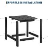 Outdoor HDPE Square Side Table - Adirondack Style Patio End Table for Pool, Beach - Weather Resistant & Easy Setup - 3 of 4
