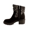 Eastside - Girls Black Faux Suede Ankle Boot w/Sweater Top - 4 of 4